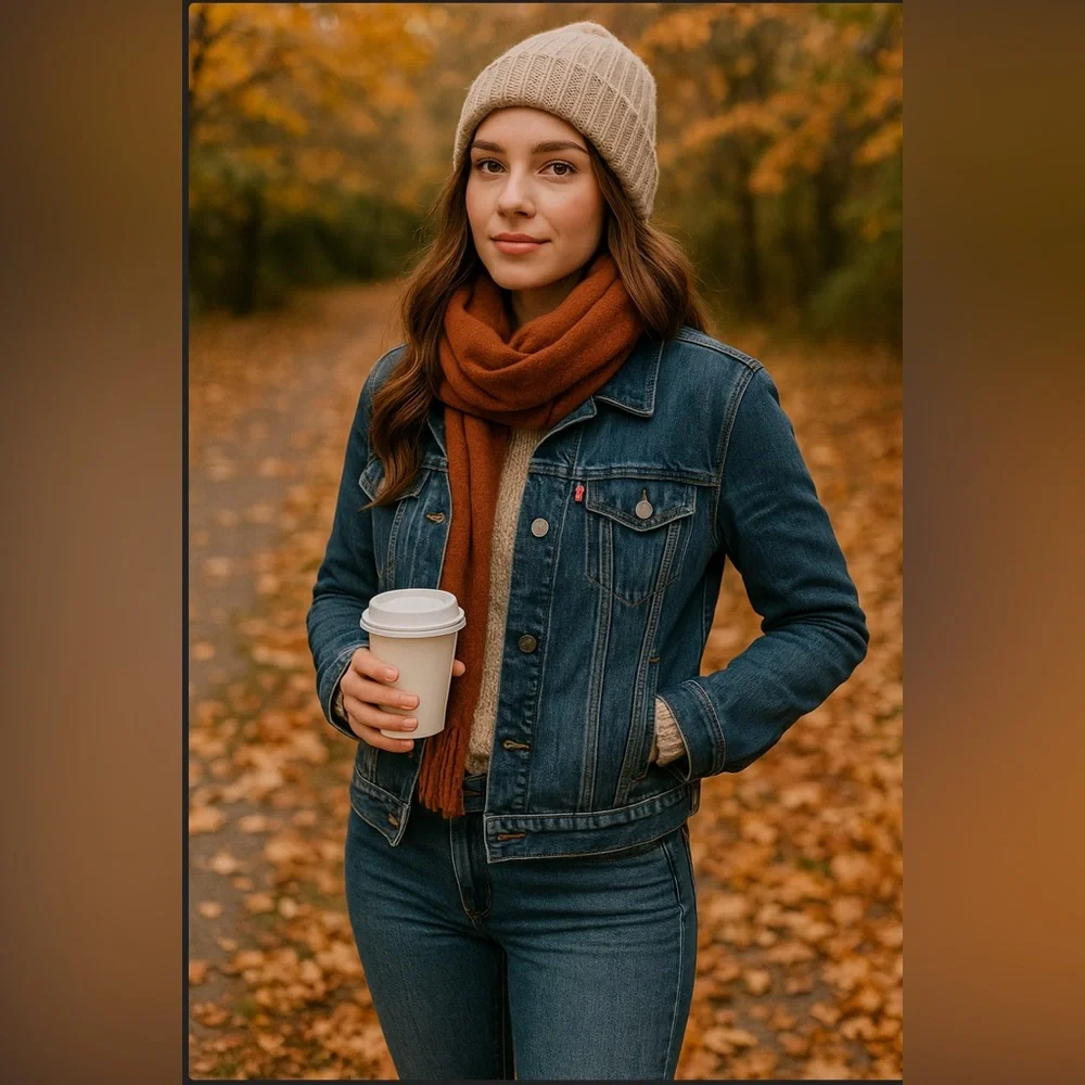 Levi's Dark Blue Denim Jacket - Picture 2 of 12